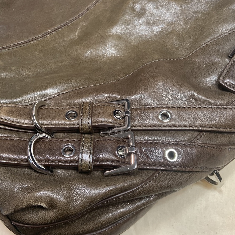 Authentic vintage Michael Kors olive green leather bag - Picture 5 of 9